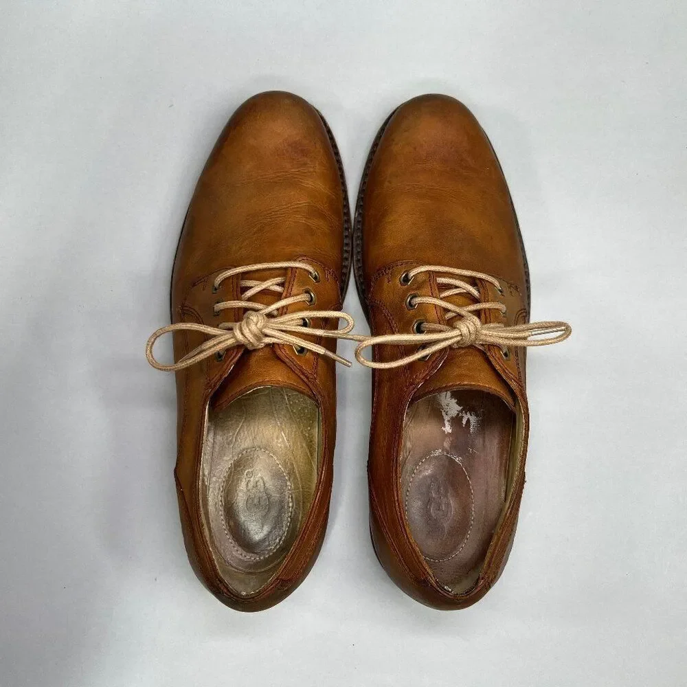 UGG Hixson Shoes Men's Size 9 Chestnut Tan Leather Dress Classic Derby Oxfords‎